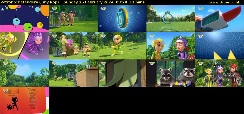 Petronix Defenders (Tiny Pop) Sunday 25 February 2024 03:24 - 03:36