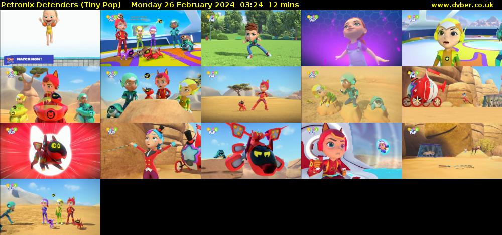 Petronix Defenders (Tiny Pop) Monday 26 February 2024 03:24 - 03:36