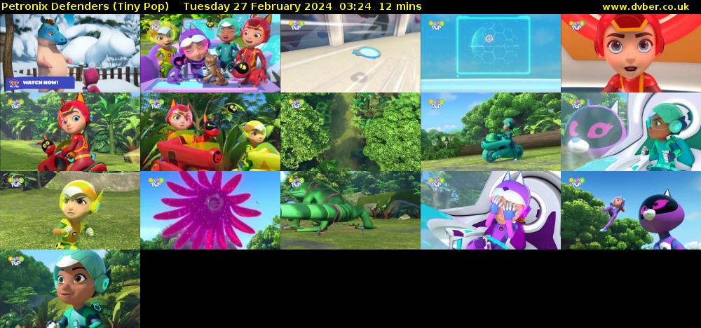 Petronix Defenders (Tiny Pop) Tuesday 27 February 2024 03:24 - 03:36