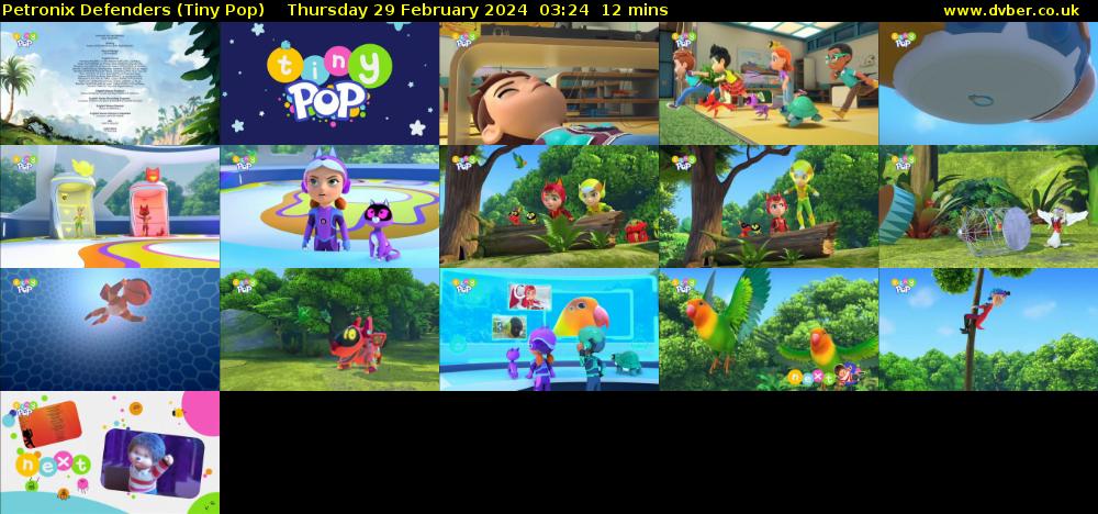 Petronix Defenders (Tiny Pop) Thursday 29 February 2024 03:24 - 03:36