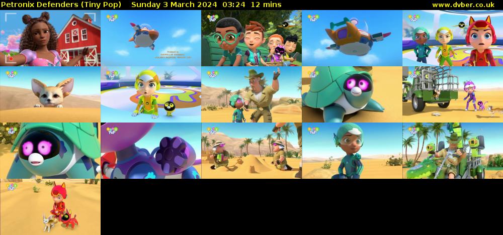 Petronix Defenders (Tiny Pop) Sunday 3 March 2024 03:24 - 03:36