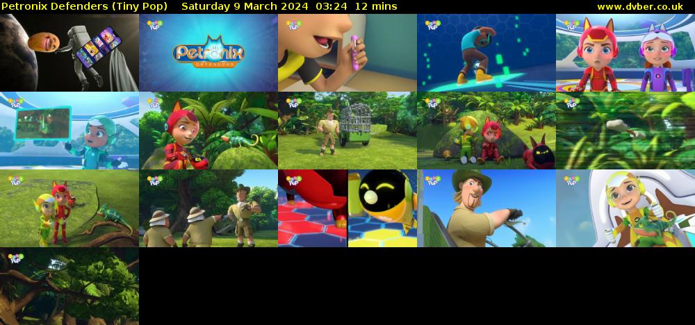 Petronix Defenders (Tiny Pop) Saturday 9 March 2024 03:24 - 03:36