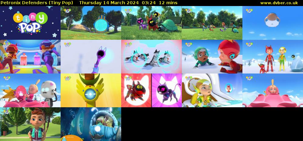 Petronix Defenders (Tiny Pop) Thursday 14 March 2024 03:24 - 03:36