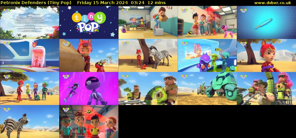 Petronix Defenders (Tiny Pop) Friday 15 March 2024 03:24 - 03:36