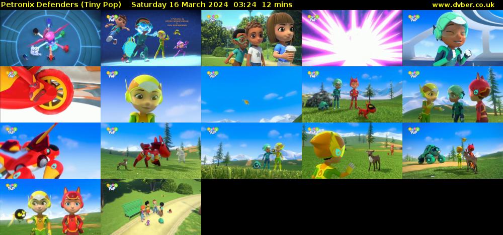Petronix Defenders (Tiny Pop) Saturday 16 March 2024 03:24 - 03:36