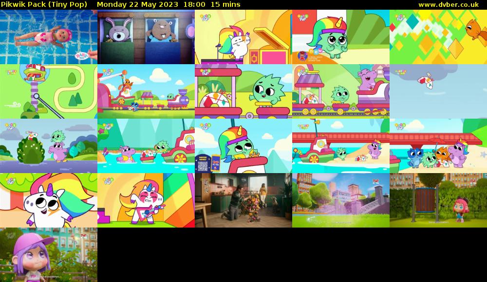 Pikwik Pack (Tiny Pop) Monday 22 May 2023 18:00 - 18:15