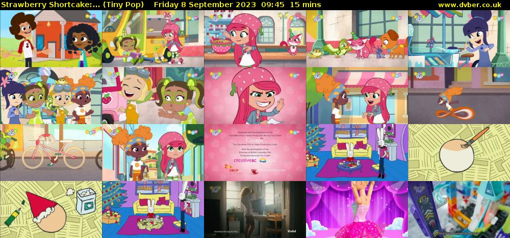Strawberry Shortcake:... (Tiny Pop) Friday 8 September 2023 09:45 - 10:00