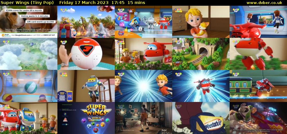 Super Wings (Tiny Pop) Friday 17 March 2023 17:45 - 18:00