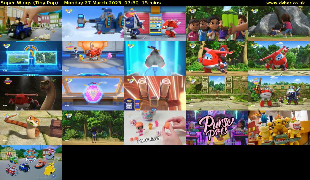 Super Wings (Tiny Pop) Monday 27 March 2023 07:30 - 07:45