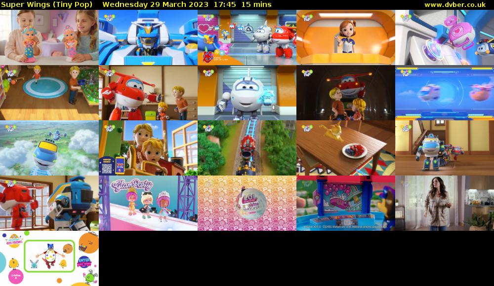 Super Wings (Tiny Pop) Wednesday 29 March 2023 17:45 - 18:00