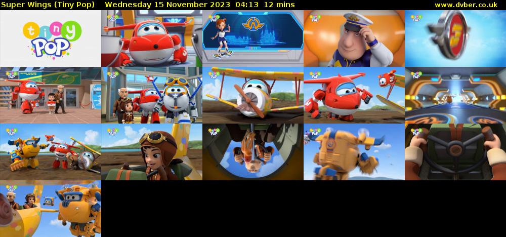 Super Wings (Tiny Pop) Wednesday 15 November 2023 04:13 - 04:25