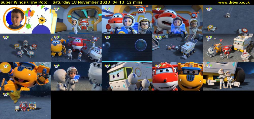 Super Wings (Tiny Pop) Saturday 18 November 2023 04:13 - 04:25