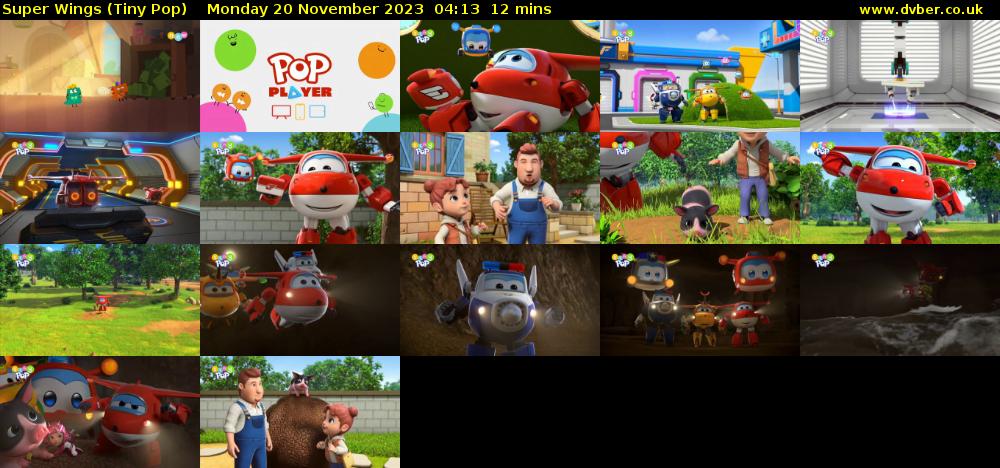 Super Wings (Tiny Pop) Monday 20 November 2023 04:13 - 04:25