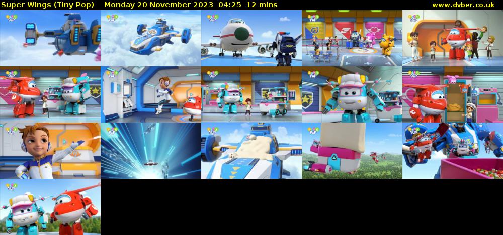 Super Wings (Tiny Pop) Monday 20 November 2023 04:25 - 04:37