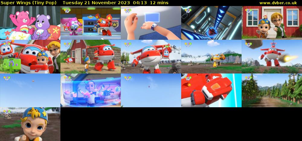 Super Wings (Tiny Pop) Tuesday 21 November 2023 04:13 - 04:25