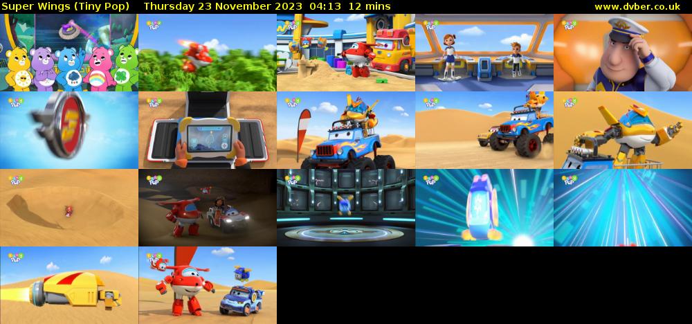Super Wings (Tiny Pop) Thursday 23 November 2023 04:13 - 04:25
