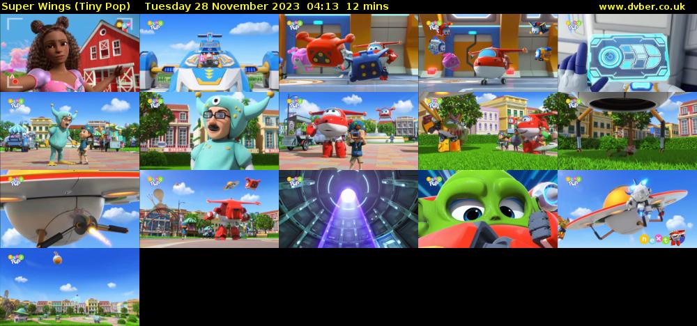 Super Wings (Tiny Pop) Tuesday 28 November 2023 04:13 - 04:25