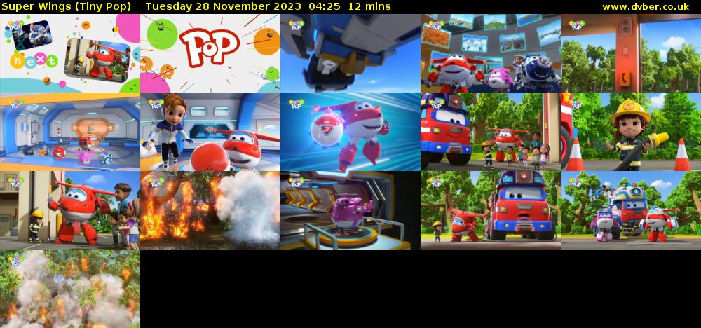 Super Wings (Tiny Pop) Tuesday 28 November 2023 04:25 - 04:37