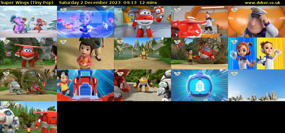 Super Wings (Tiny Pop) Saturday 2 December 2023 04:13 - 04:25