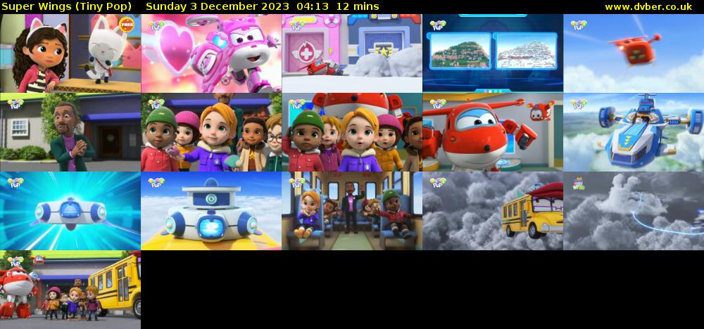 Super Wings (Tiny Pop) Sunday 3 December 2023 04:13 - 04:25