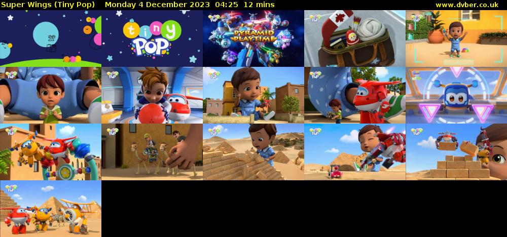 Super Wings (Tiny Pop) Monday 4 December 2023 04:25 - 04:37