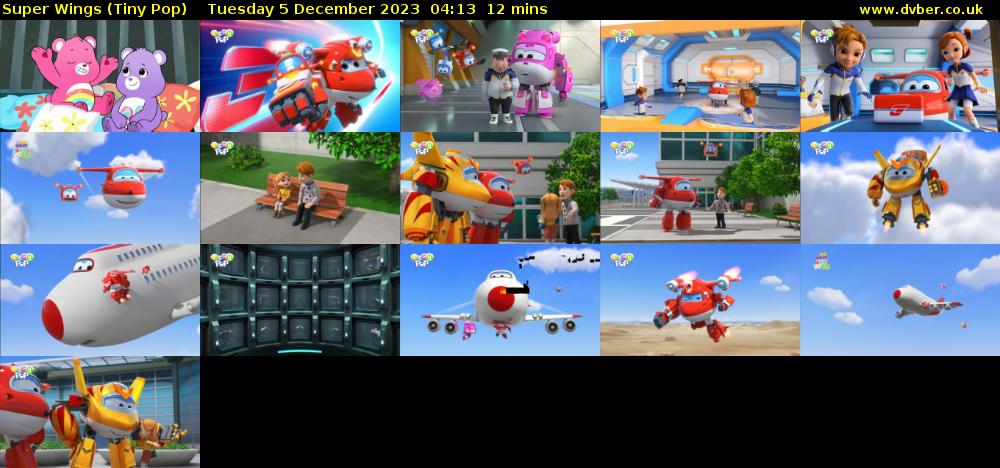 Super Wings (Tiny Pop) Tuesday 5 December 2023 04:13 - 04:25