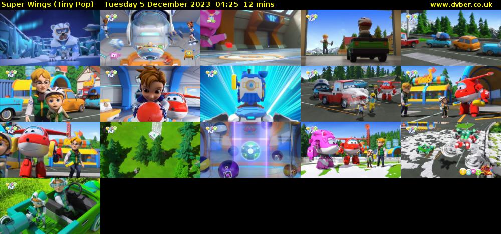 Super Wings (Tiny Pop) Tuesday 5 December 2023 04:25 - 04:37