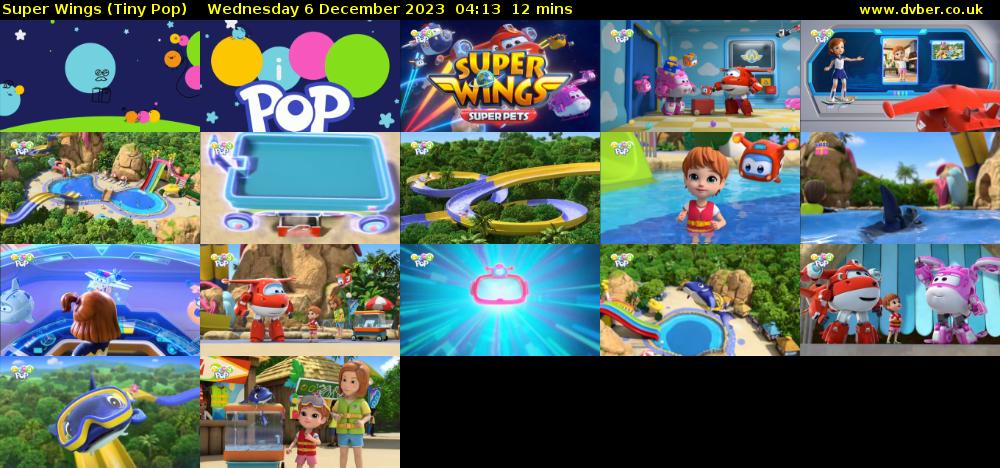 Super Wings (Tiny Pop) Wednesday 6 December 2023 04:13 - 04:25