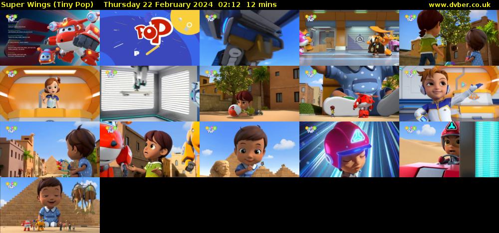 Super Wings (Tiny Pop) Thursday 22 February 2024 02:12 - 02:24