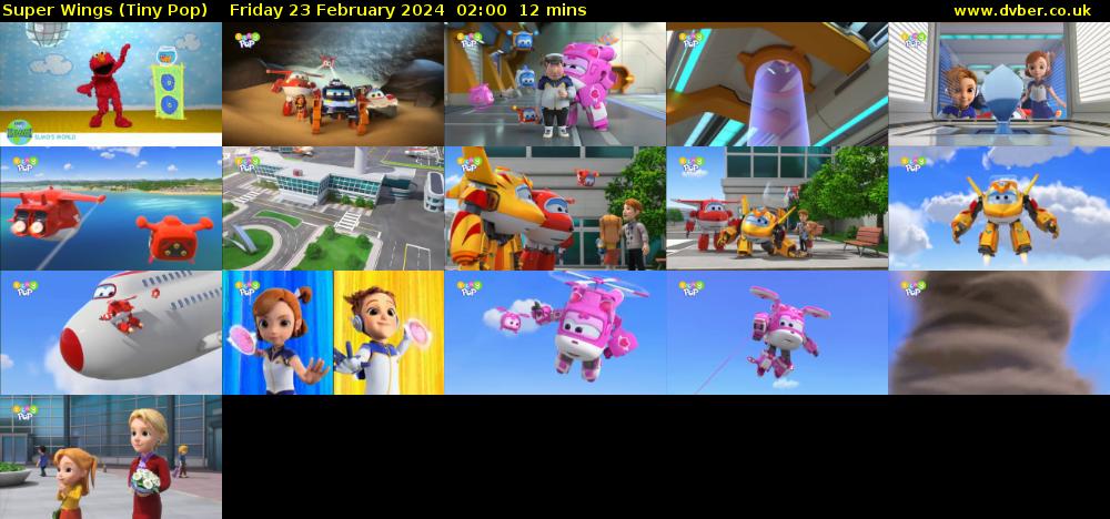 Super Wings (Tiny Pop) Friday 23 February 2024 02:00 - 02:12