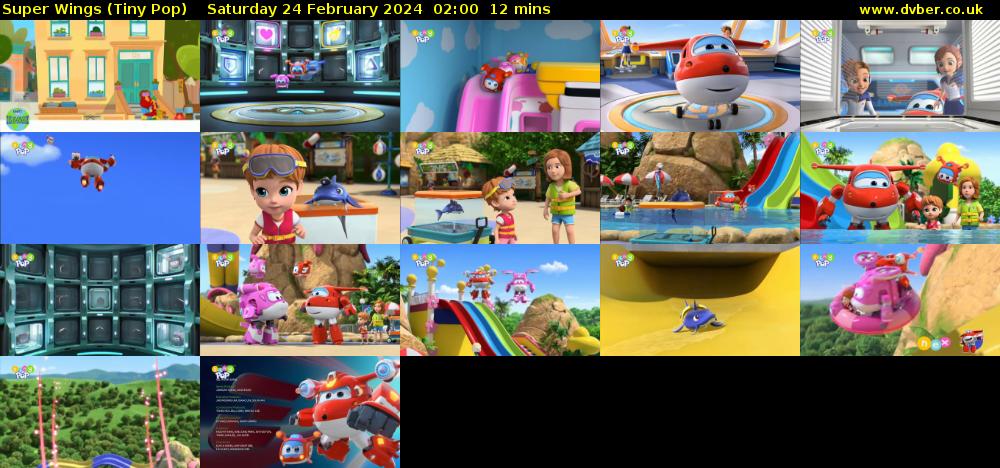 Super Wings (Tiny Pop) Saturday 24 February 2024 02:00 - 02:12
