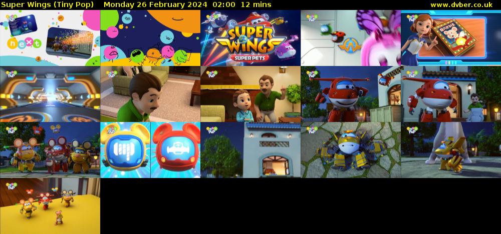 Super Wings (Tiny Pop) Monday 26 February 2024 02:00 - 02:12
