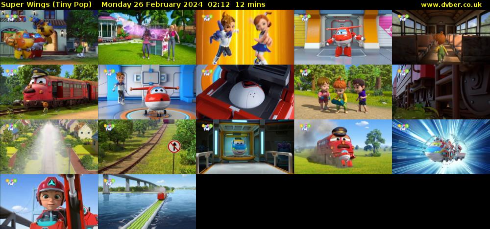 Super Wings (Tiny Pop) Monday 26 February 2024 02:12 - 02:24