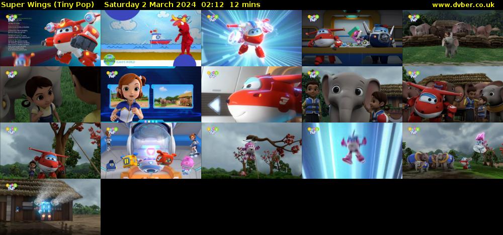Super Wings (Tiny Pop) Saturday 2 March 2024 02:12 - 02:24