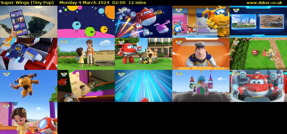 Super Wings (Tiny Pop) Monday 4 March 2024 02:00 - 02:12