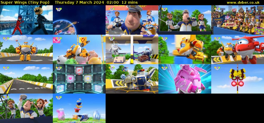 Super Wings (Tiny Pop) Thursday 7 March 2024 02:00 - 02:12