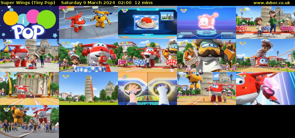 Super Wings (Tiny Pop) Saturday 9 March 2024 02:00 - 02:12
