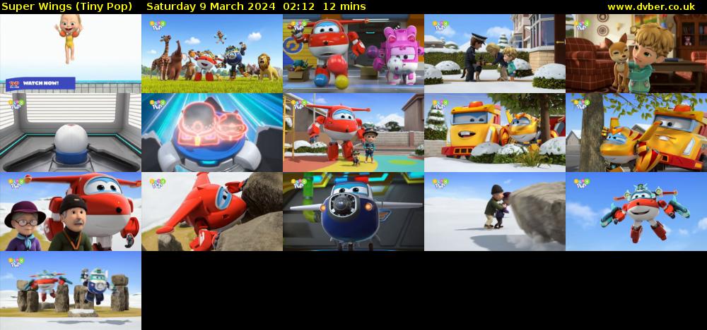 Super Wings (Tiny Pop) Saturday 9 March 2024 02:12 - 02:24