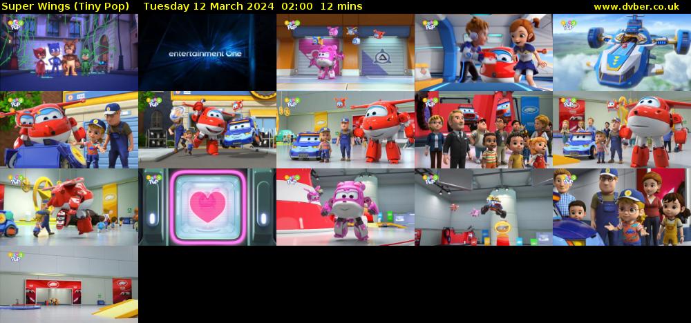 Super Wings (Tiny Pop) Tuesday 12 March 2024 02:00 - 02:12
