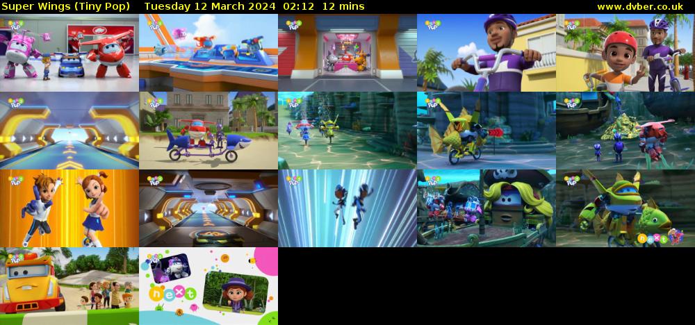 Super Wings (Tiny Pop) Tuesday 12 March 2024 02:12 - 02:24