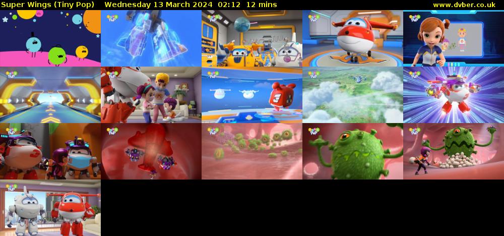 Super Wings (Tiny Pop) Wednesday 13 March 2024 02:12 - 02:24
