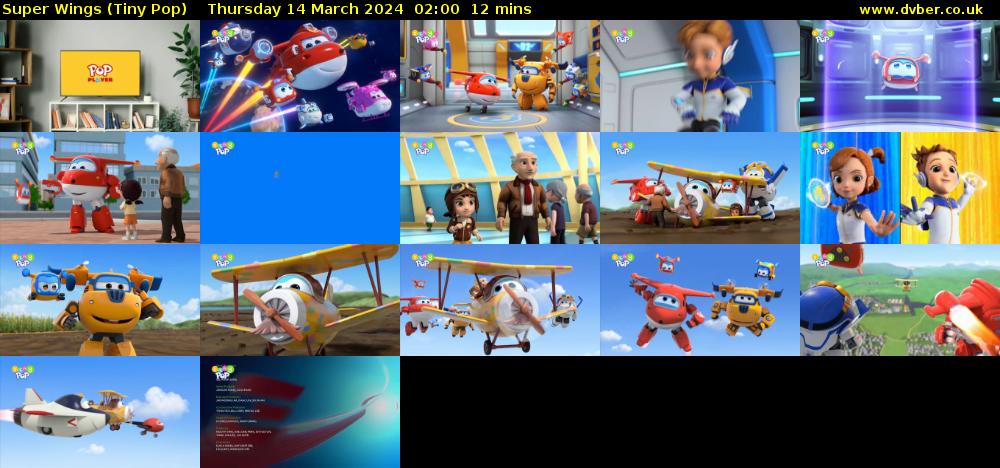 Super Wings (Tiny Pop) Thursday 14 March 2024 02:00 - 02:12