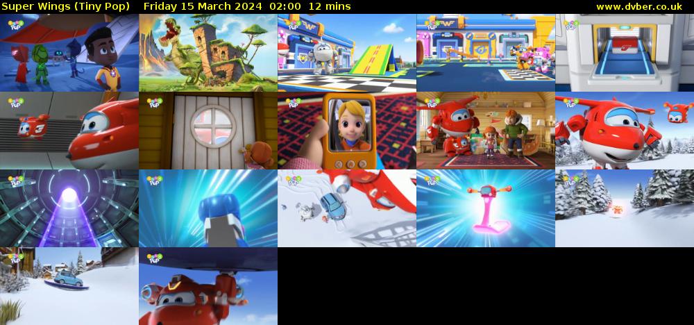 Super Wings (Tiny Pop) Friday 15 March 2024 02:00 - 02:12