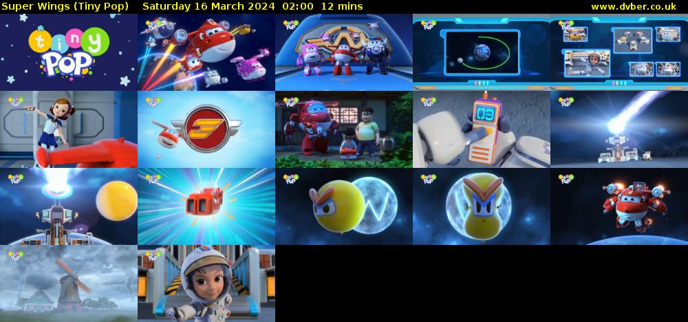 Super Wings (Tiny Pop) Saturday 16 March 2024 02:00 - 02:12