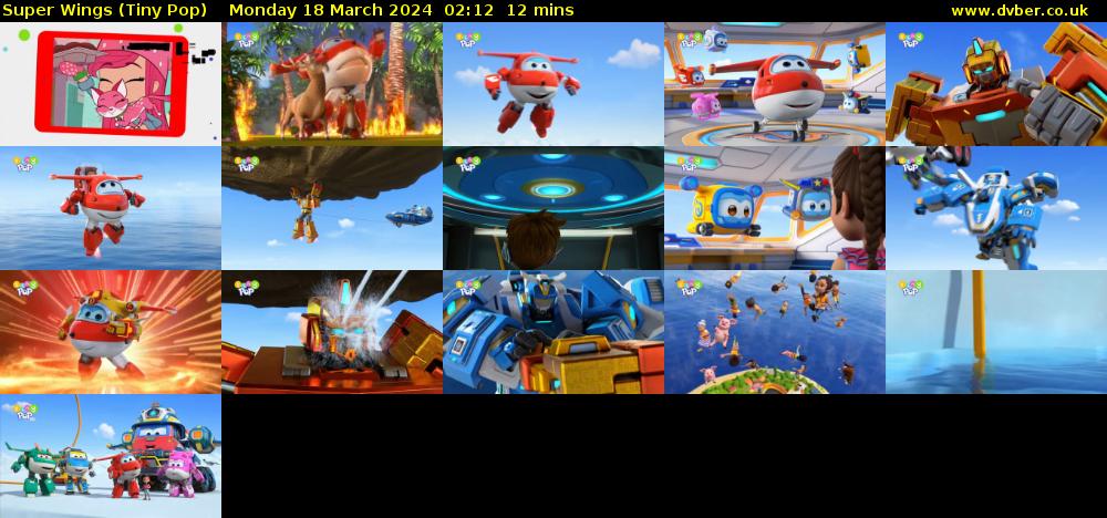 Super Wings (Tiny Pop) Monday 18 March 2024 02:12 - 02:24