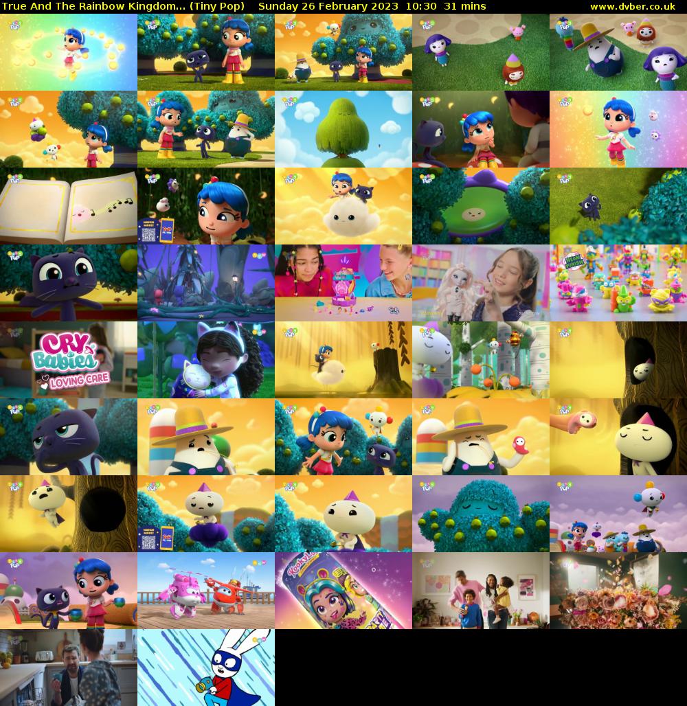 True And The Rainbow Kingdom... (Tiny Pop) Sunday 26 February 2023 10:30 - 11:01