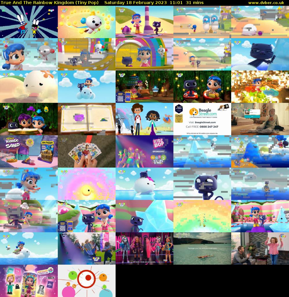 True And The Rainbow Kingdom (Tiny Pop) Saturday 18 February 2023 11:01 - 11:32