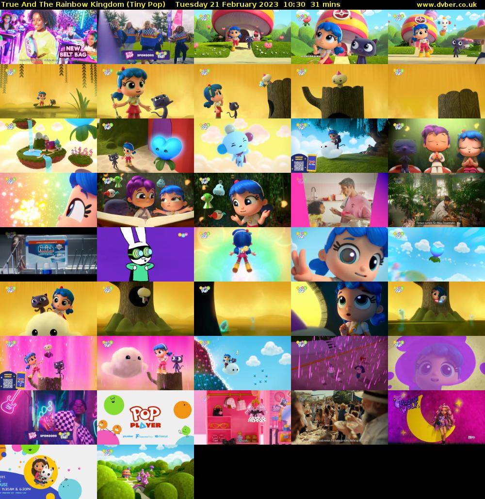 True And The Rainbow Kingdom (Tiny Pop) Tuesday 21 February 2023 10:30 - 11:01
