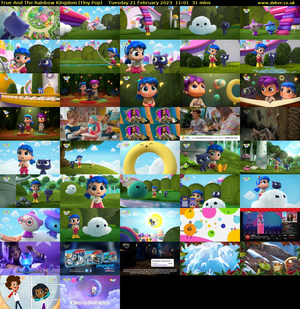 True And The Rainbow Kingdom (Tiny Pop) Tuesday 21 February 2023 11:01 - 11:32