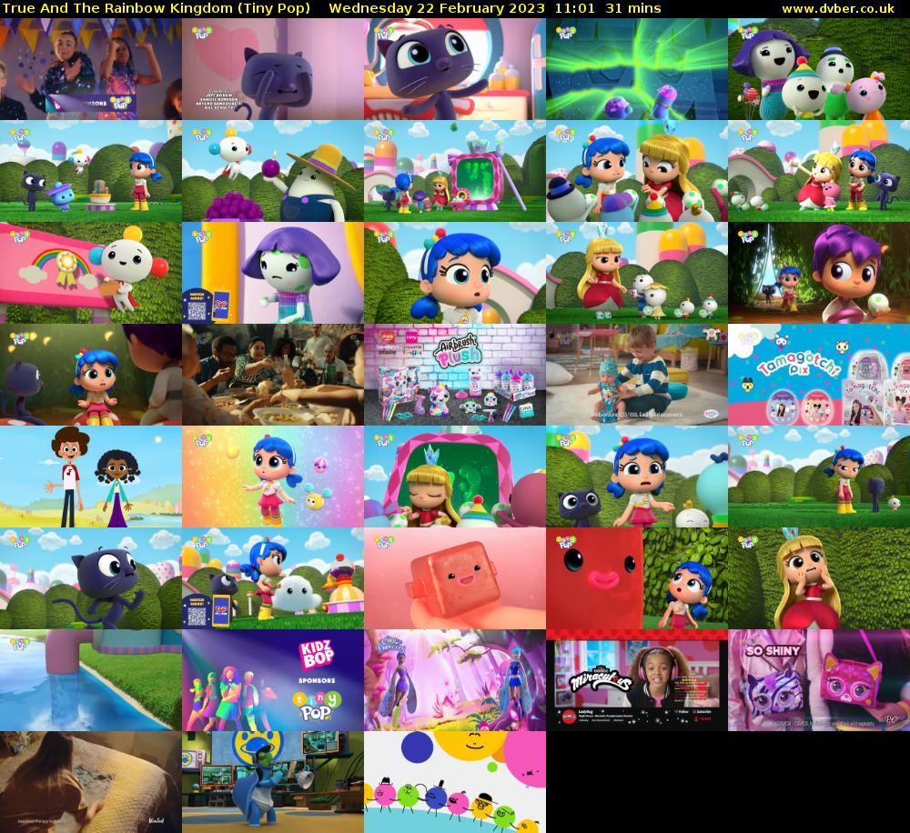 True And The Rainbow Kingdom (Tiny Pop) Wednesday 22 February 2023 11:01 - 11:32